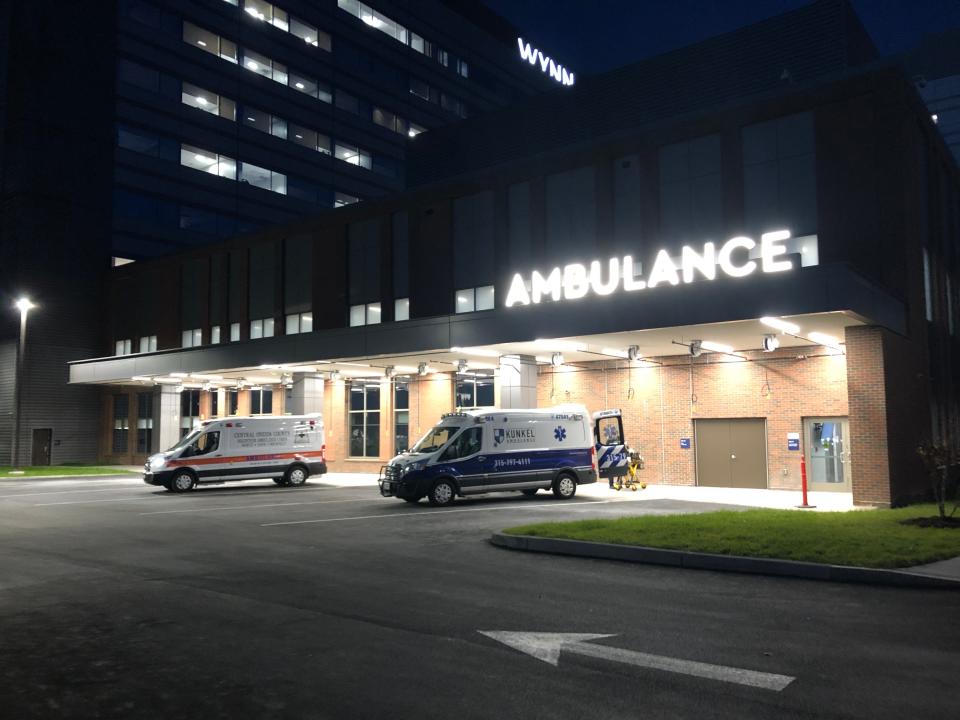 The Wynn Hospital in downtown Utica, seen in this O-D file photo, sits across Oriskany Street from the Adirondack Bank Center at Utica Memorial Auditorium and the Nexus Center where the International Ice Hockey Federation's Women's World Championship is taking place in April 2024. Mohawk Valley Health System staff remain on call during the tournament and a room has been set aside for players and team staff who need medical care during their stay in Utica.