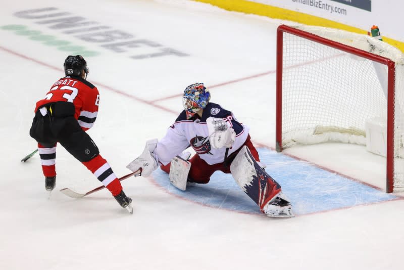 NHL: Columbus Blue Jackets at New Jersey Devils