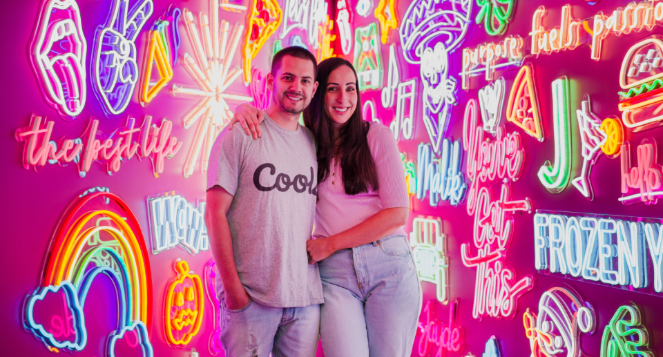 Custom Neon founder Jake and Jess Mundy