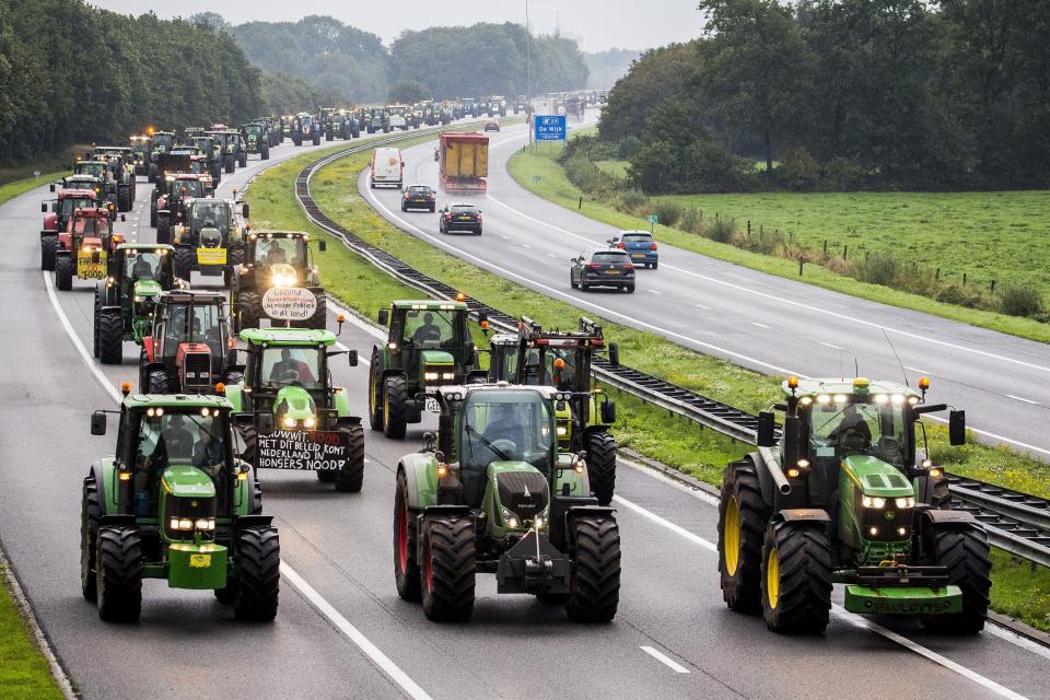 Manifestation d'agriculteurs en tracteurs &amp;agrave; La Haye, 1er octobre 2019, Pays-Bas (Photo: AFP)