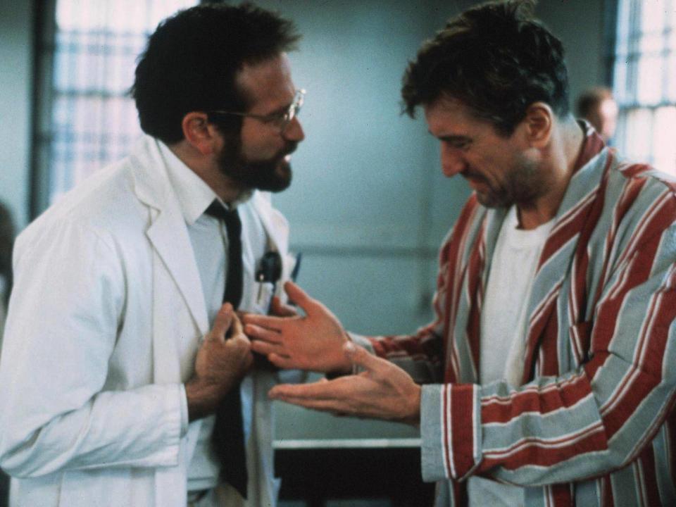 Robin Williams and Robert De Niro in 'Awakenings' - it was De Niro's last challenging role playing Leonard Lowe, who has encephalitis lethargica (Rex Features)