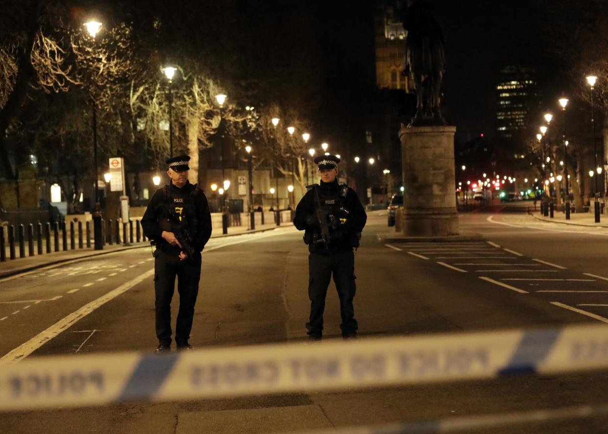 Home Office minister Ben Wallace said there were plenty of armed officers protecting Parliament: Matt Dunham/AP