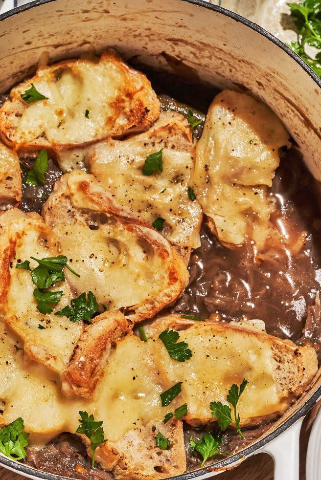 Vegan French Onion Lentil Stew