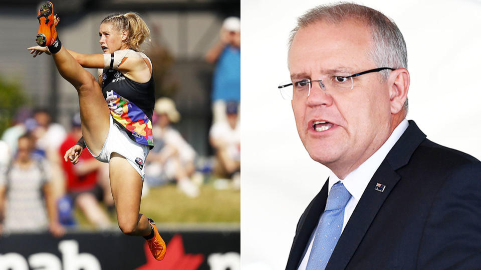 Morrison has slammed online trolls over their treatment of Harris. Pic: Getty