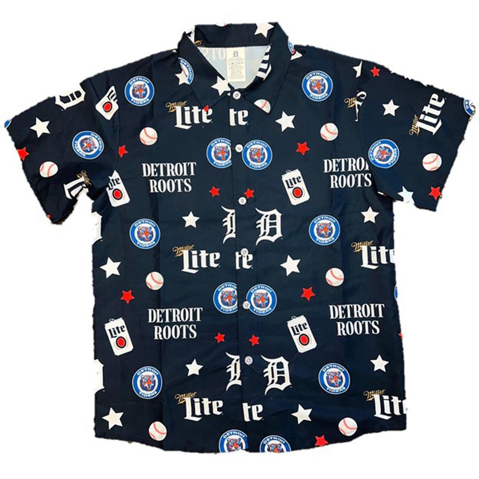 The Detroit Tigers are scheduled to give away a : “Patriotic Print All Over” shirt on July 1, 2022.