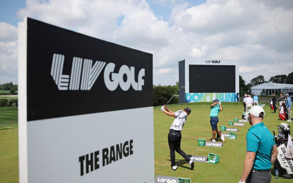 LIV Golf will merge with the PGA and DP tours, sending shares in Topgolf surging - ADRIAN DENNIS/AFP via Getty Images