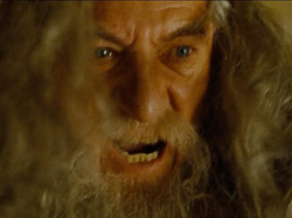 Ian McKellen as Gandalf in ‘The Lord of the Rings: The Fellowship of the Ring’ (New Line Cinema)