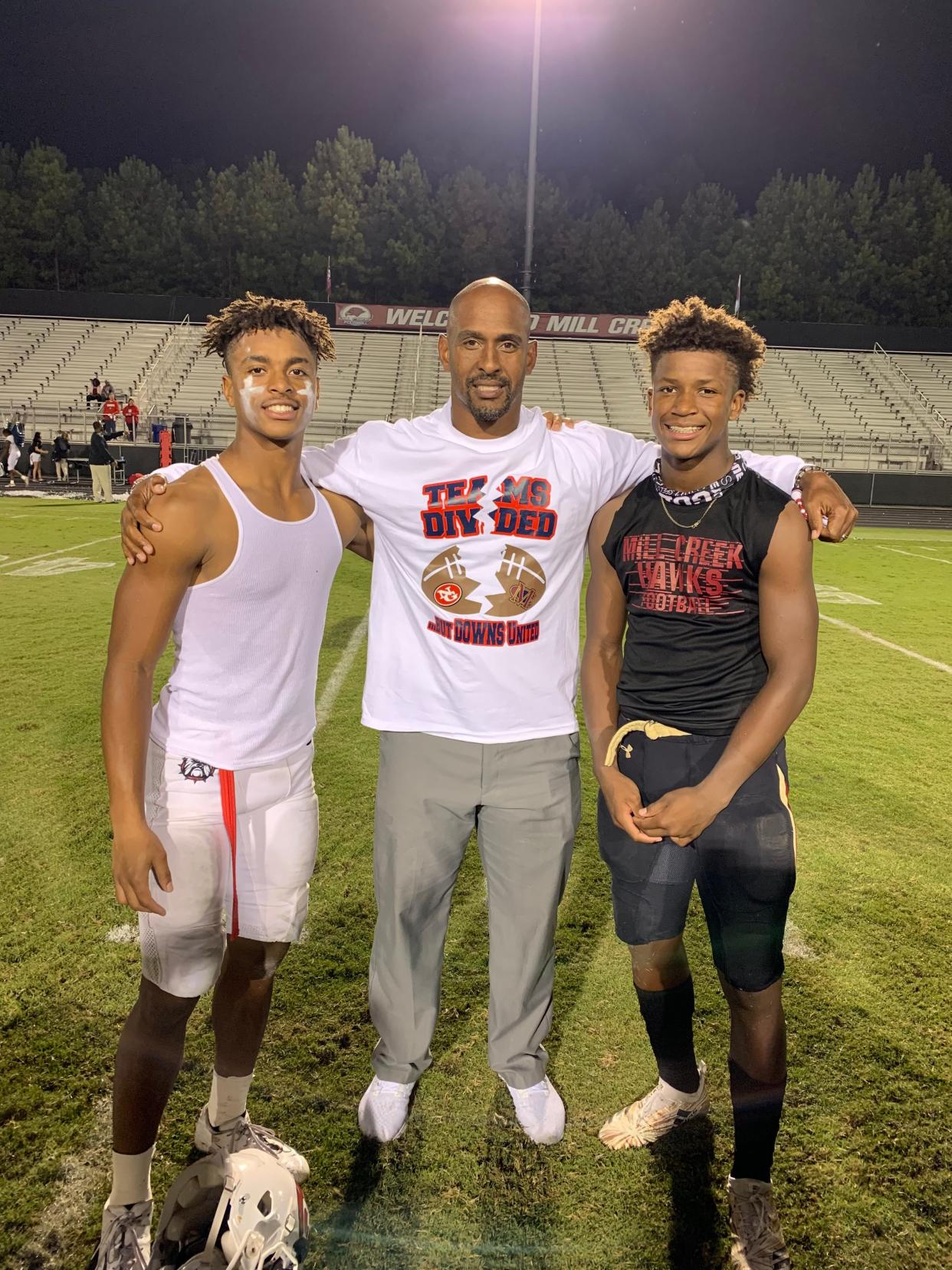 The Downs brothers attended different high schools, but they got to face each other one time when Josh's North Gwinnett beat Caleb's Mill Creek during Josh's senior season in 2019.