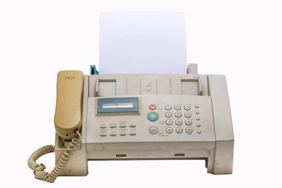 A fax machine