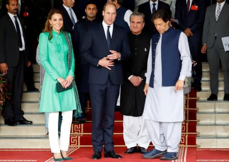 Britain's Prince William and Catherine, Duchess of Cambridge, visit Pakistan