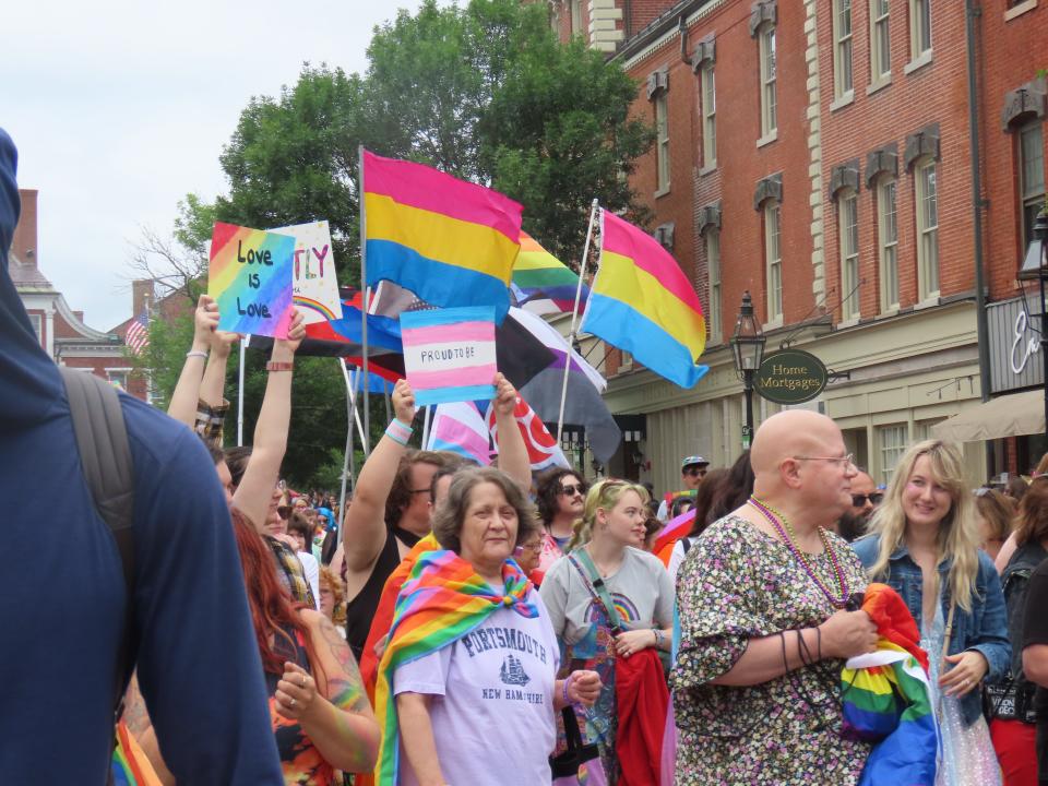 The Portsmouth Pride celebration attracts a large crowd of LGBTQ+ community members and allies Saturday, June 22, 2024.