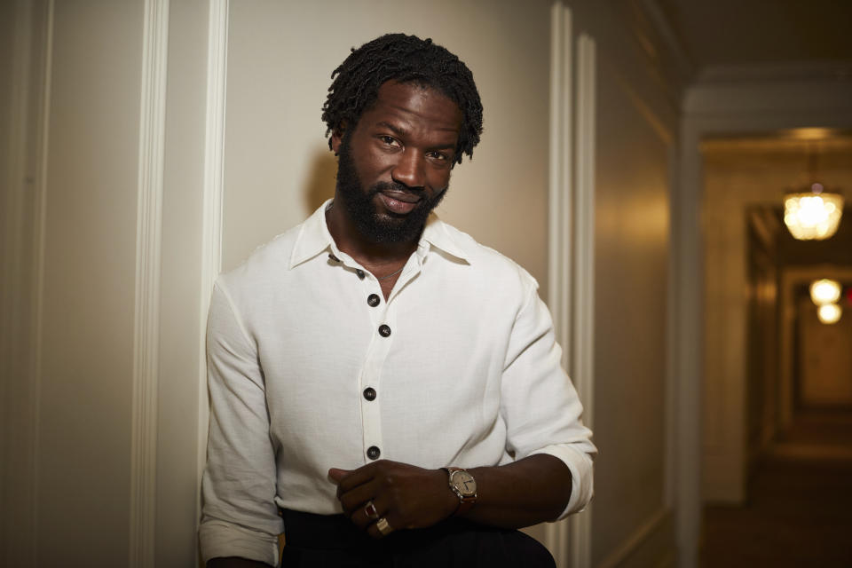 Sope Dirisu poses for a portrait to promote "Mr. Malcolm's List" on Tuesday, June 28, 2022 in New York. (Photo by Matt Licari/Invision/AP)