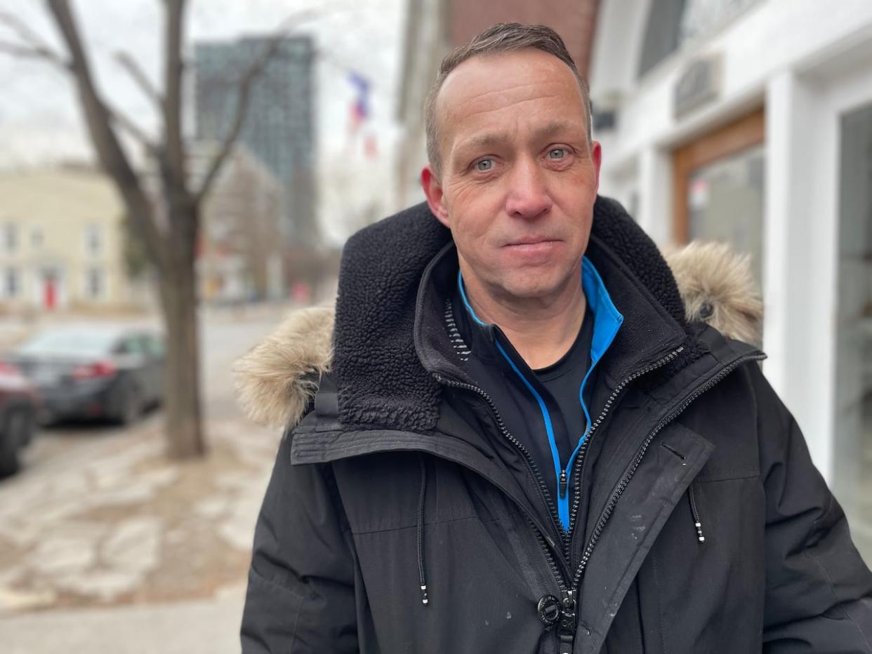 Gerald Jorgensen says it's been almost exactly one year since he entered a 12-step recovery program that he credits with keeping him off the streets and away from drugs. (Joseph Tunney/CBC - image credit)
