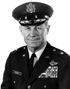 Brigadier General Chuck Yeager, in uniform