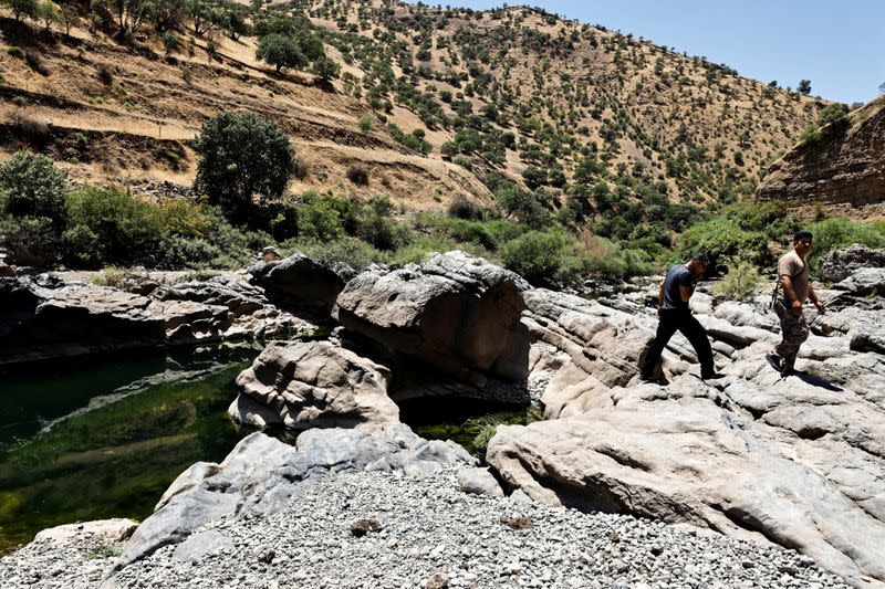 Nabil Musa, an Iraqi Kurdish environmental activist, walks near Sirwan River on the outskirt of Halabja