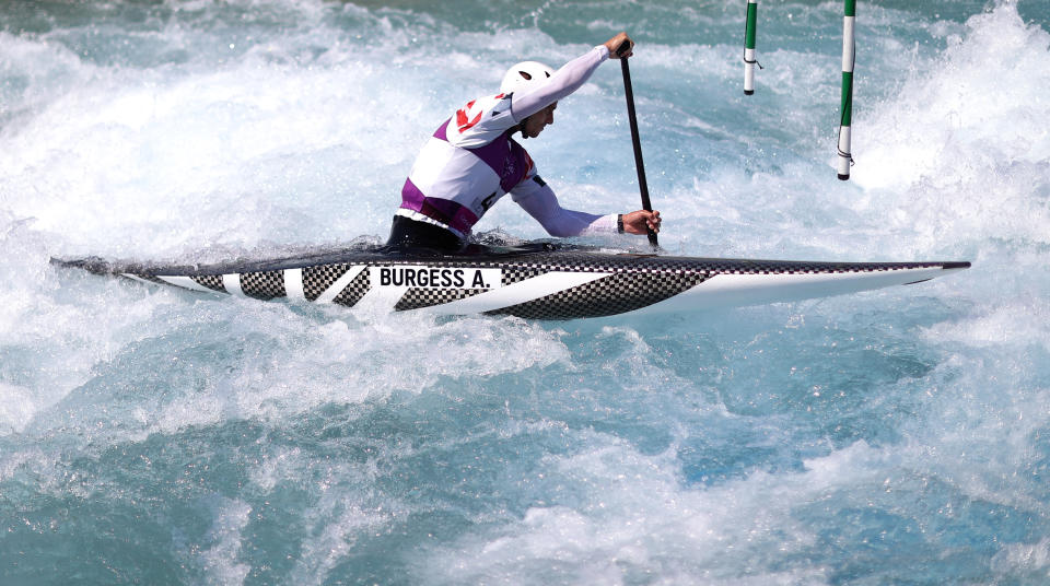 British canoeist Adam Burgess training in Tokyo (Picture: Reuters)