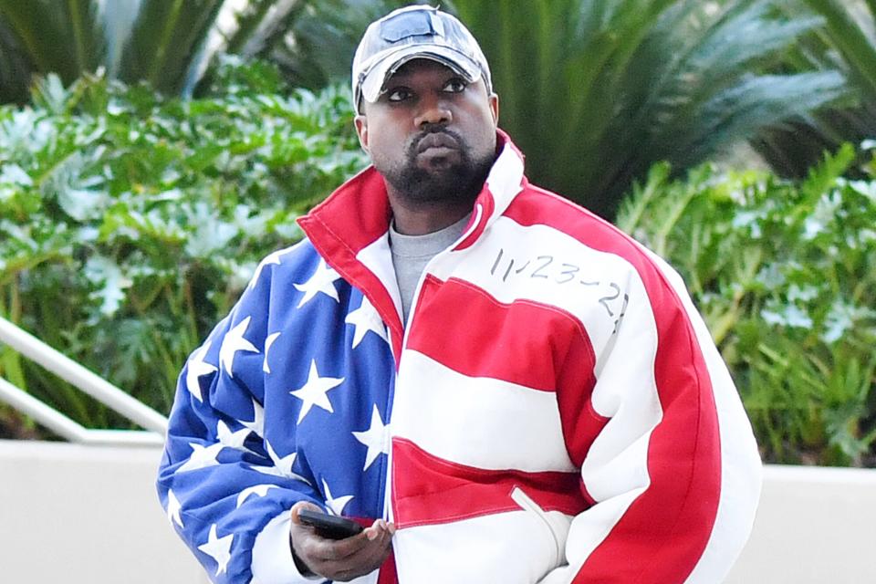 LOS ANGELES, CA - NOVEMBER 27: Kanye West is seen on November 27, 2022 in Los Angeles, California (Photo by MEGA/GC Images)