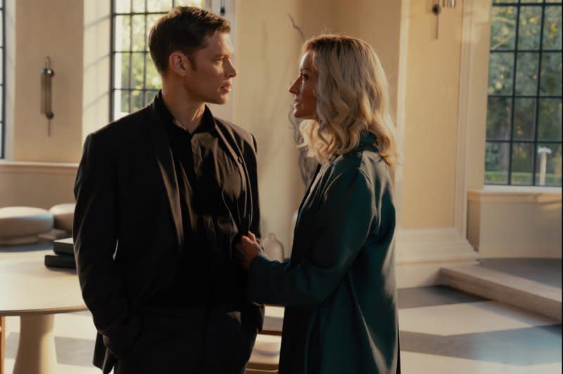 Ackerson (Joseph Morgan) confronts his predecessor, Dr. Halsey (Natascha McElhone). Photo courtesy of Paramount+