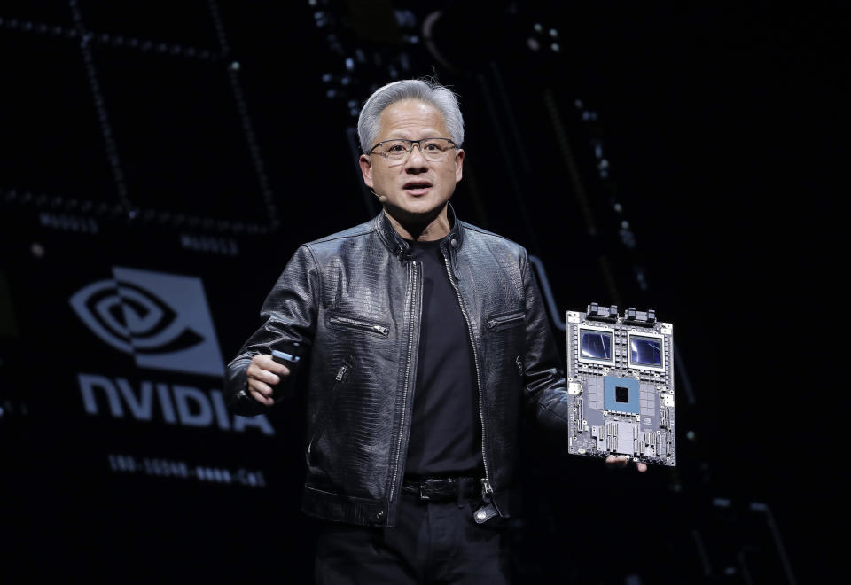 <strong>輝達（NVIDIA）執行長黃仁勳。（圖／美聯社）</strong>