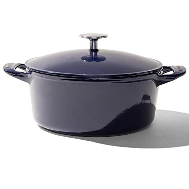 Lodge Cast Iron 5.5 Quart Enameled Dutch Oven, Oyster - Yahoo Shopping