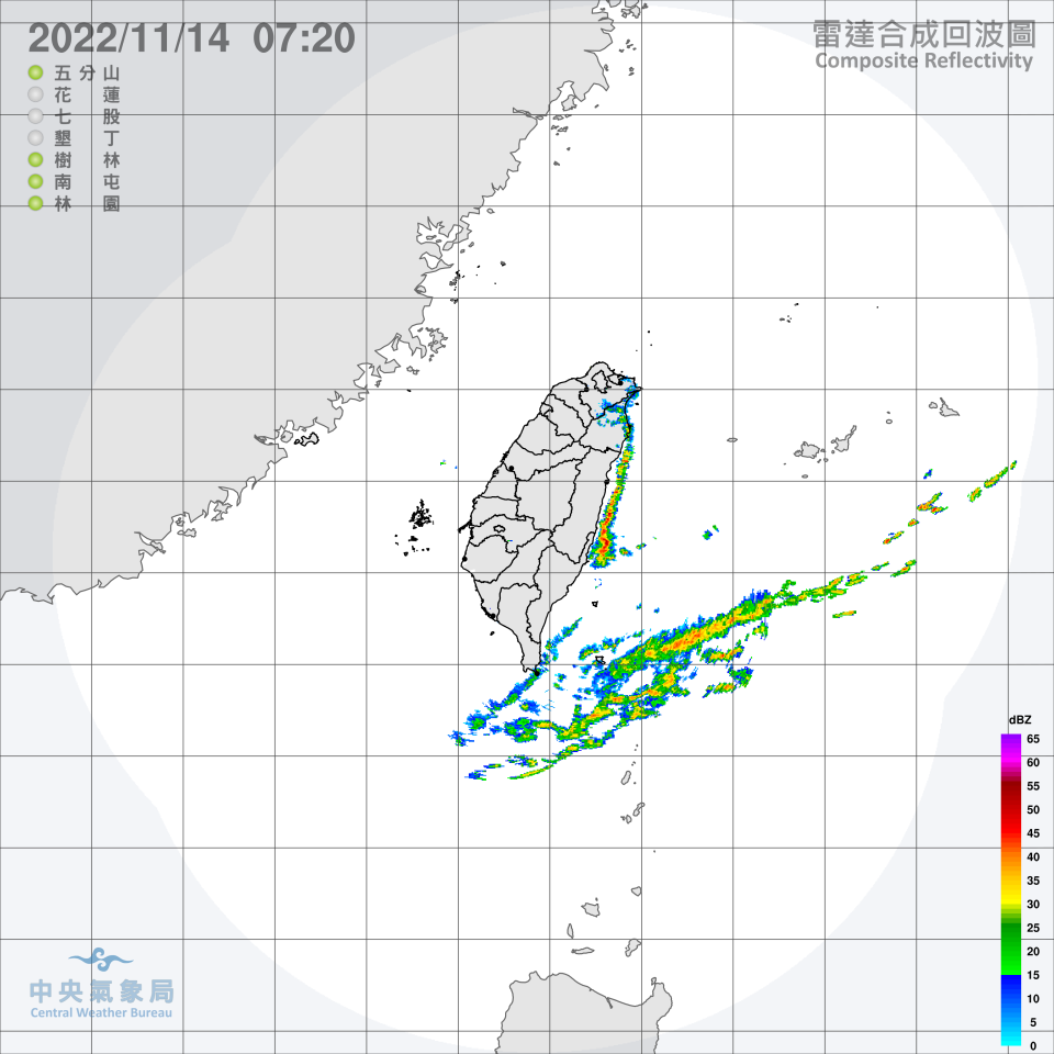 北部、東半部有局部短暫雨發生的機率。（圖／氣象局） 