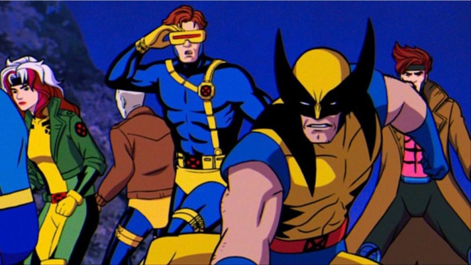 The X-Men get ready to fight the Sentinels in this scene from X-Men '97.