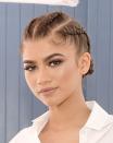 <p>Zendaya's cornrows show off the actress's killer cheekbones.</p>