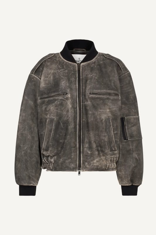 <p>Ducie Luna Vintage Leather Bomber Jacket, $955, <a href="https://ducie.co.uk/products/luna-vintage-leather-bomber-jacket-black" rel="nofollow noopener" target="_blank" data-ylk="slk:available here;elm:context_link;itc:0;sec:content-canvas" class="link ">available here</a> (size XS-L)</p>