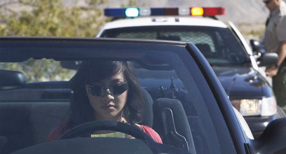 Various versions of the fictional scenario of a young woman pulled over by ‘fake police’ have been circulated around the world for the past decade. Source: Getty, file