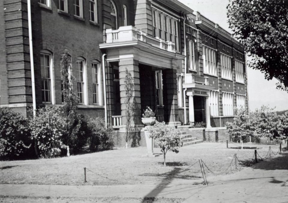 Green School (circa 1916). was erected on Payne Avenue in 1909. The school was named after Dr. Henry Morgan Green, a black physician who was highly regarded for his expertise on pellagra. Photo from Beck Cultural Exchange Center.