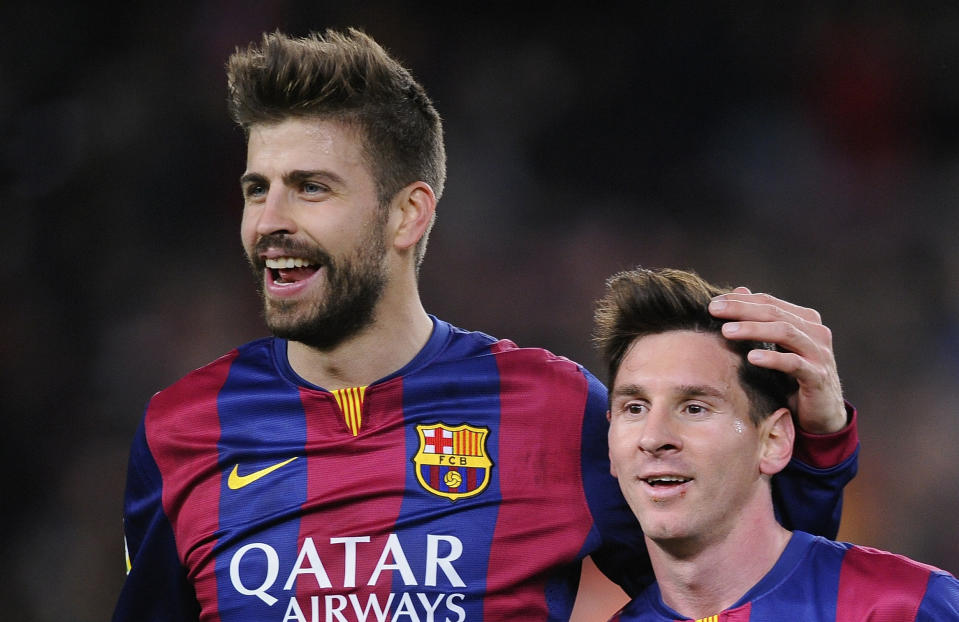 Gerard Piqué had his teammate's back ahead of a matchup against Maradona's former team. (AP Photo/Manu Fernandez)