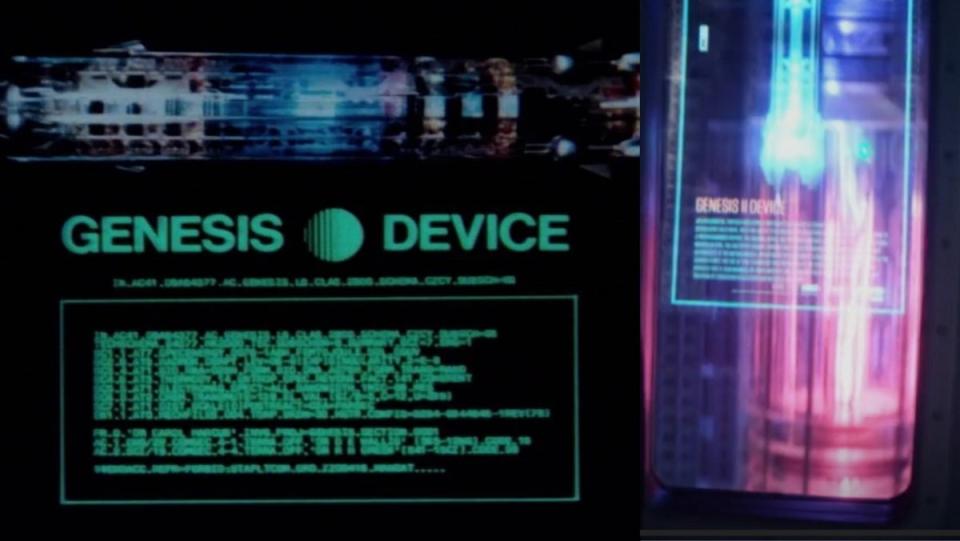 The Genesis Device, as seen in Star Trek II: The Wrath of Khan, and the Genesis II device, glimpsed in Star Trek: Picard.
