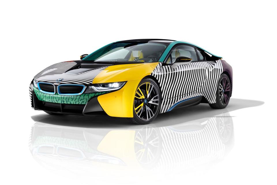 <p>Memphis Group was an Italian design firm that helped define the wild aesthetic of the 1980s. A few years ago, <a href="https://www.roadandtrack.com/new-cars/news/a33148/bmw-i8-garage-italia-lapo-elkann/" rel="nofollow noopener" target="_blank" data-ylk="slk:BMW teamed up with Fiat heir Lapo Elkann's Garage Italia;elm:context_link;itc:0;sec:content-canvas" class="link ">BMW teamed up with Fiat heir Lapo Elkann's Garage Italia</a> to pay tribute with special versions of the i3 and i8. They're over the top, but the Memphis Group style suits the futuristic designs of these cars.</p>