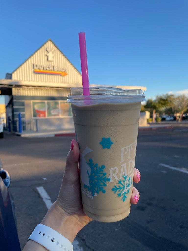 The Flap Jack breve from Dutch Bros. consists of salted caramel, white chocolate and vanilla.