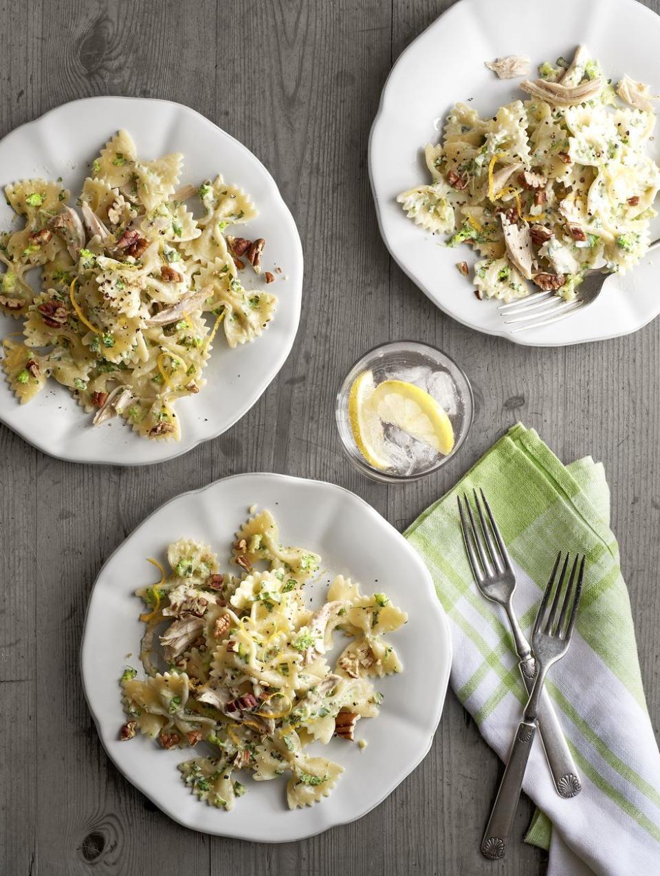 Creamy Chicken-and-Broccoli Pesto Bow Ties