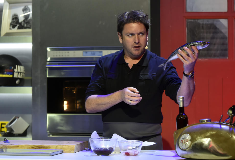 Celebrated chef and TV personality James Martin during rehearsals at London's Hammersmith Eventim Apollo before heading out on his very first UK tour.