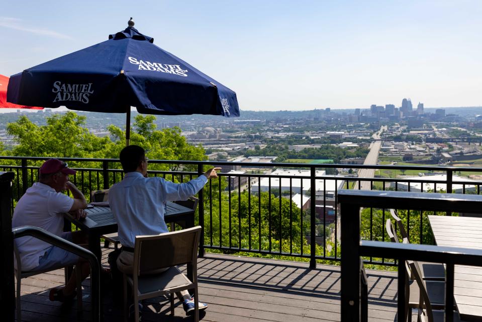 Incline Public House sits right on the overlook of the hill, and has views of more than just Downtown Cincinnati.