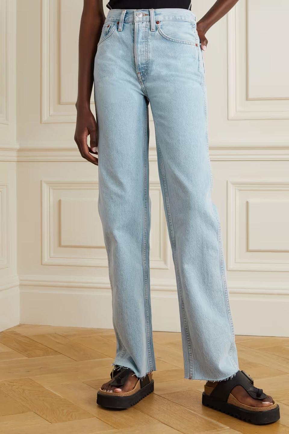 90s High-Rise Straight-Leg Jeans