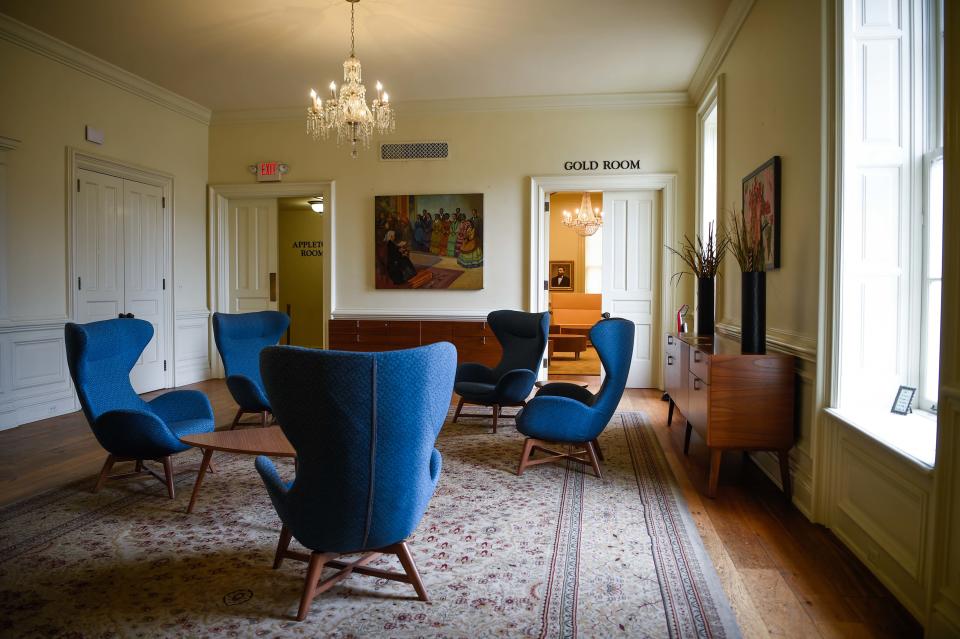 The common area inside the Jubilee Hall dormitory at Fisk University in Nashville, Tenn., Tuesday, Dec. 6, 2022. 