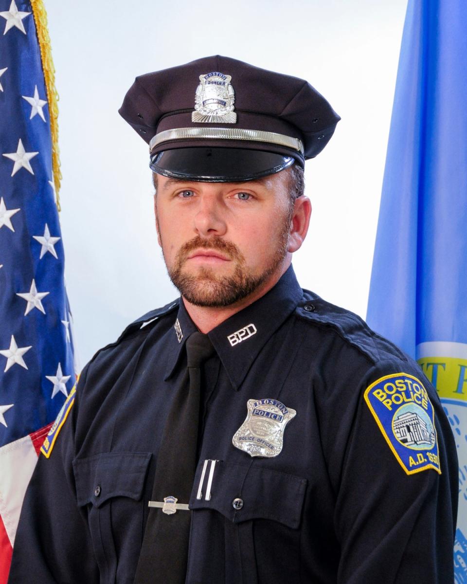 The body of 46-year-old John O’Keefe, a Boston police officer, was found in the early morning hours of January 29, 2022, outside a home in Canton, Massachusetts. An autopsy found he died of hypothermia and blunt force trauma (Boston Police Department)