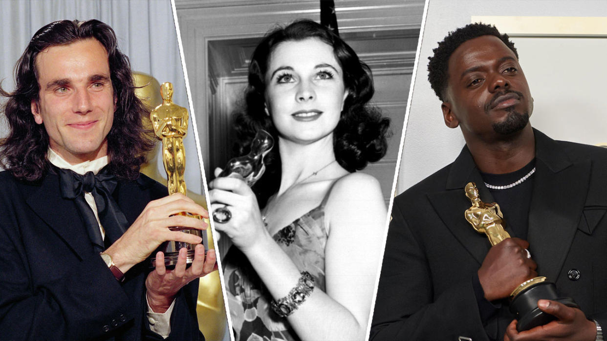 British talent has often been awarded at the Oscars, but how do they fare on average? Yahoo has the data. (PA Images)
