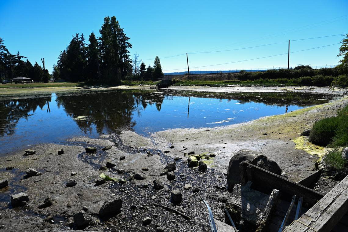 A 68-year-old man died Monday after he was pulled from Puget Sound into a lagoon by tidal water at Tacoma’s Titlow Beach.