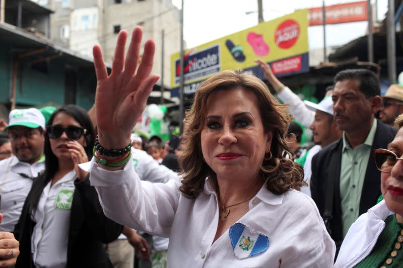 Kick off of presidential candidate Sandra Torres' campaign, in Guatemala City