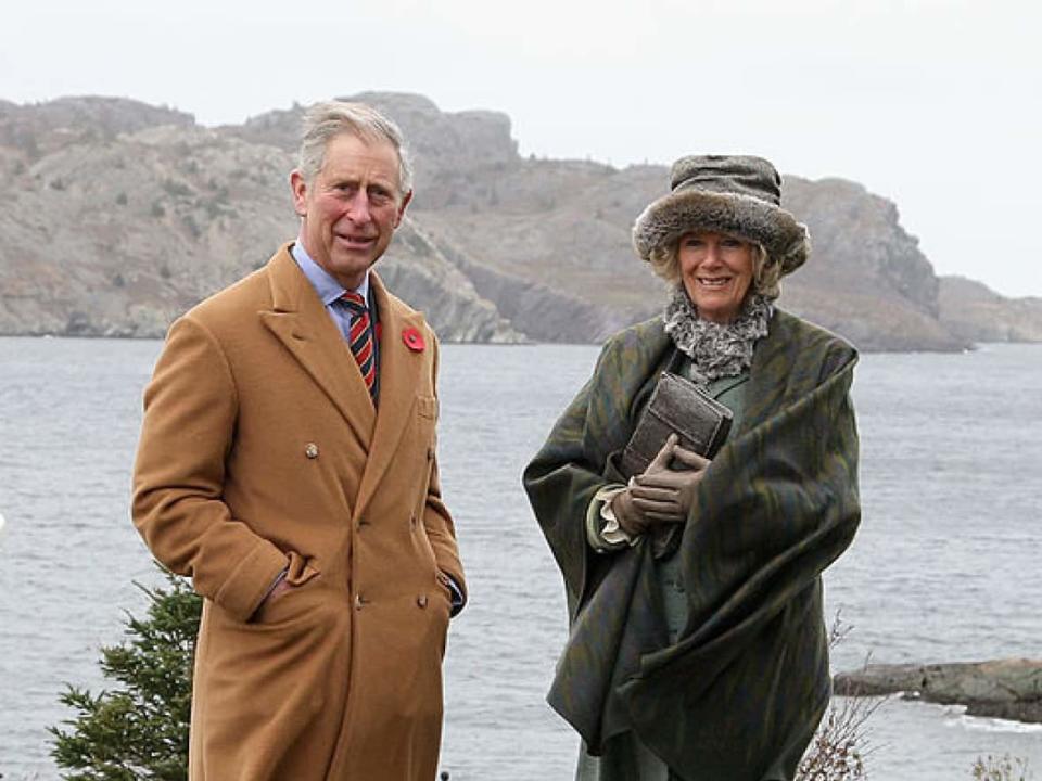 Prince Charles and Camilla are pictured in Brigus, N.L., on Nov. 3, 2009, during a previous royal visit. The couple will tour Quidi Vidi in May. (Chris Jackson/Getty Images - image credit)