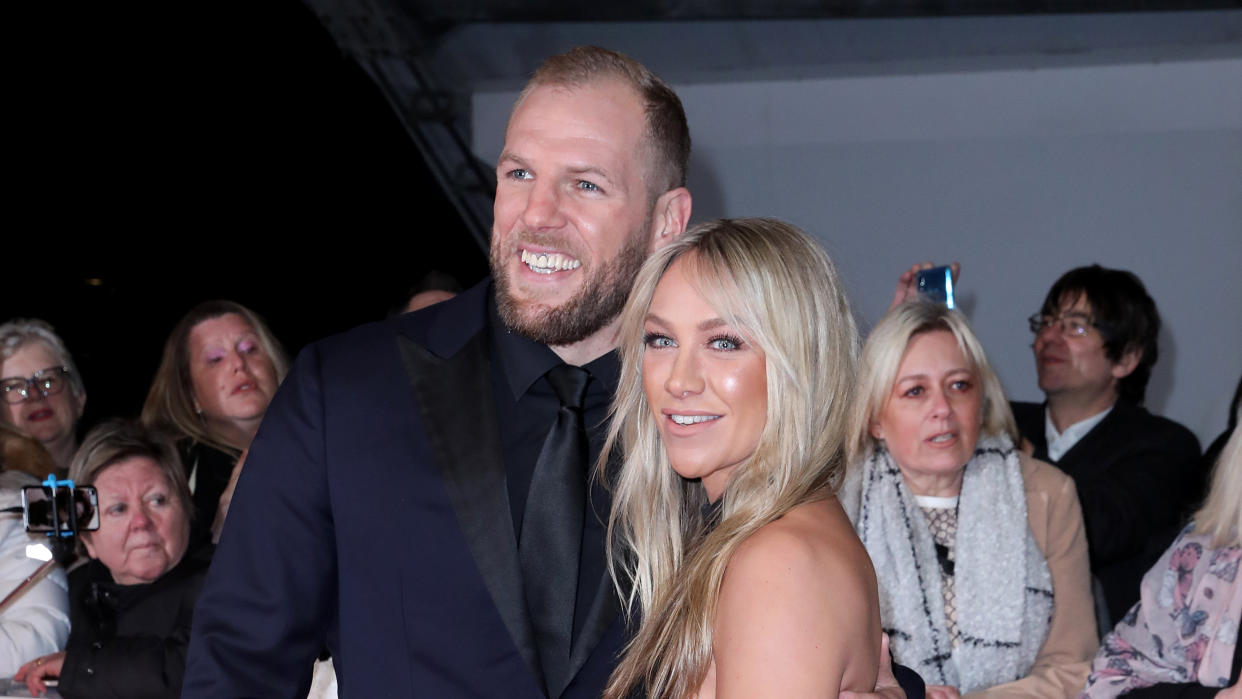 James Haskell and Chloe Madeley are due to welcome a baby girl this year. (Isabel Infantes/PA Images via Getty Images)
