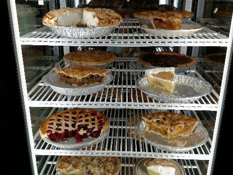 Pies at Deaner's Diner.
