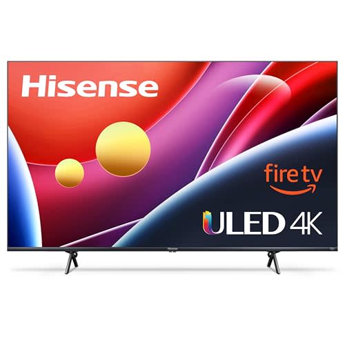 Hisense 65-Inch Class U6HF Series ULED 4K UHD Smart Fire TV (65U6HF, 2024) - QLED, 600-Nit Dolb…