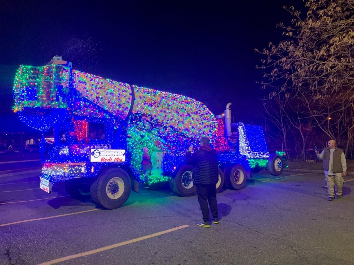 Scenes from Woodland Park's holiday parade.