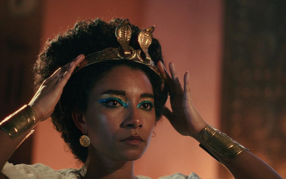 Accurate? Who knows: Adele James as Cleopatra in Netflix's Queen Cleopatra - Netflix