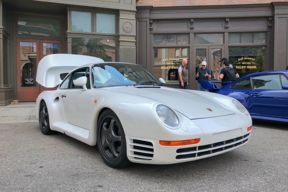 <p>This isn't just any Porsche 959-just as any 959 could never be referred to as "any Porsche." Called the 959 SC, it has undergone a 4500-hour transformation by Canepa. The car was completely stripped down to the tub and received a full respray and body restoration, and the interior was completely refinished to its owner's desires. Canepa also added an upgraded suspension, tuned the twin-turbo engine to 800 horsepower, and fitted modern engine-management and fuel-injection systems. New, larger magnesium wheels were fitted and shod with Michelin Pilot Sport 4S tires. </p>